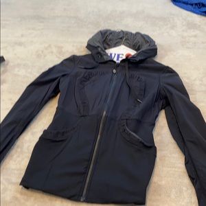 Lululemon black light workout jacket reversible